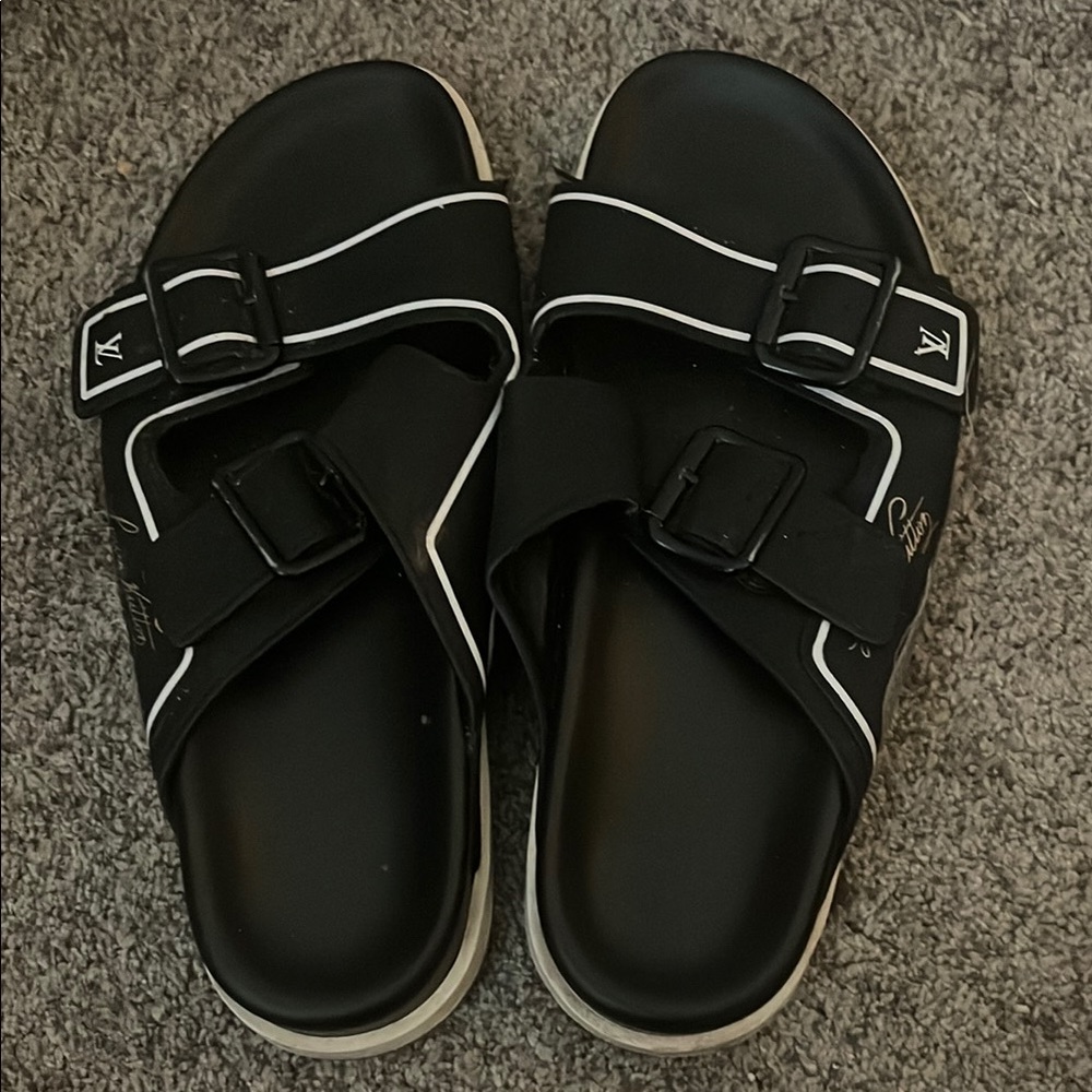 Louis Vuitton Black Sandals